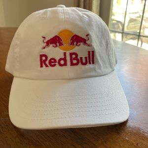 Red Bull Dad Hat Adjustable White 